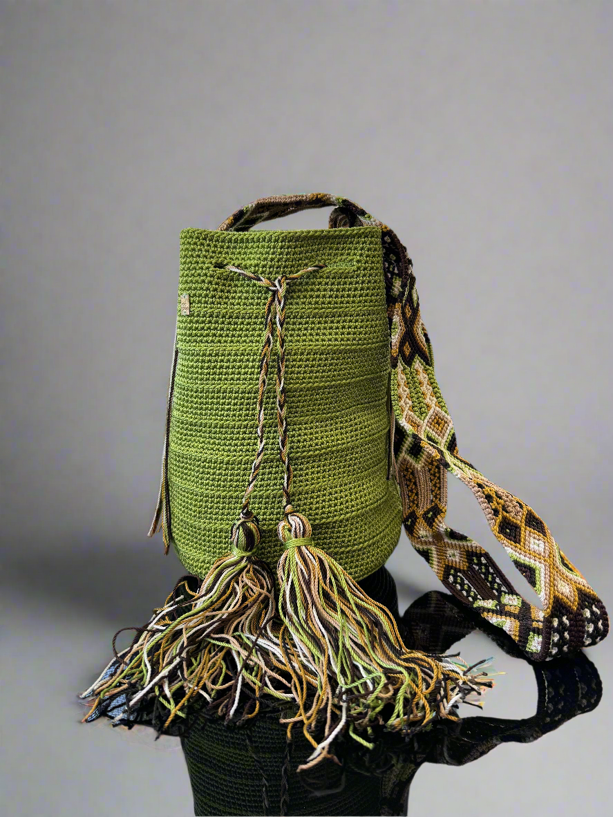 Wayuu Bag Mexican Version in Green