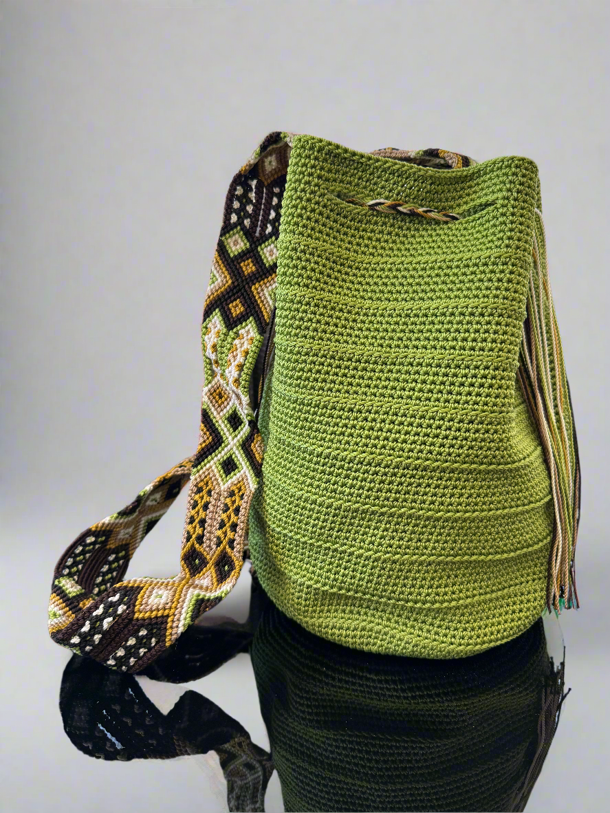 Wayuu Bag Mexican Version in Green