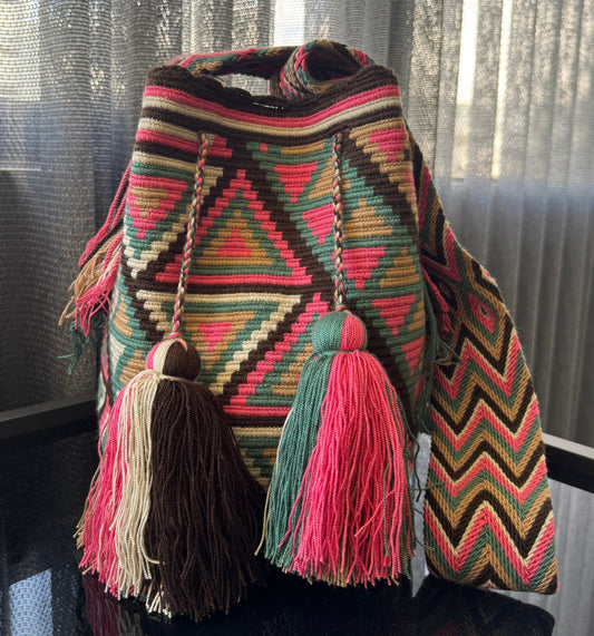 Wayuu Bag Cream Pattern