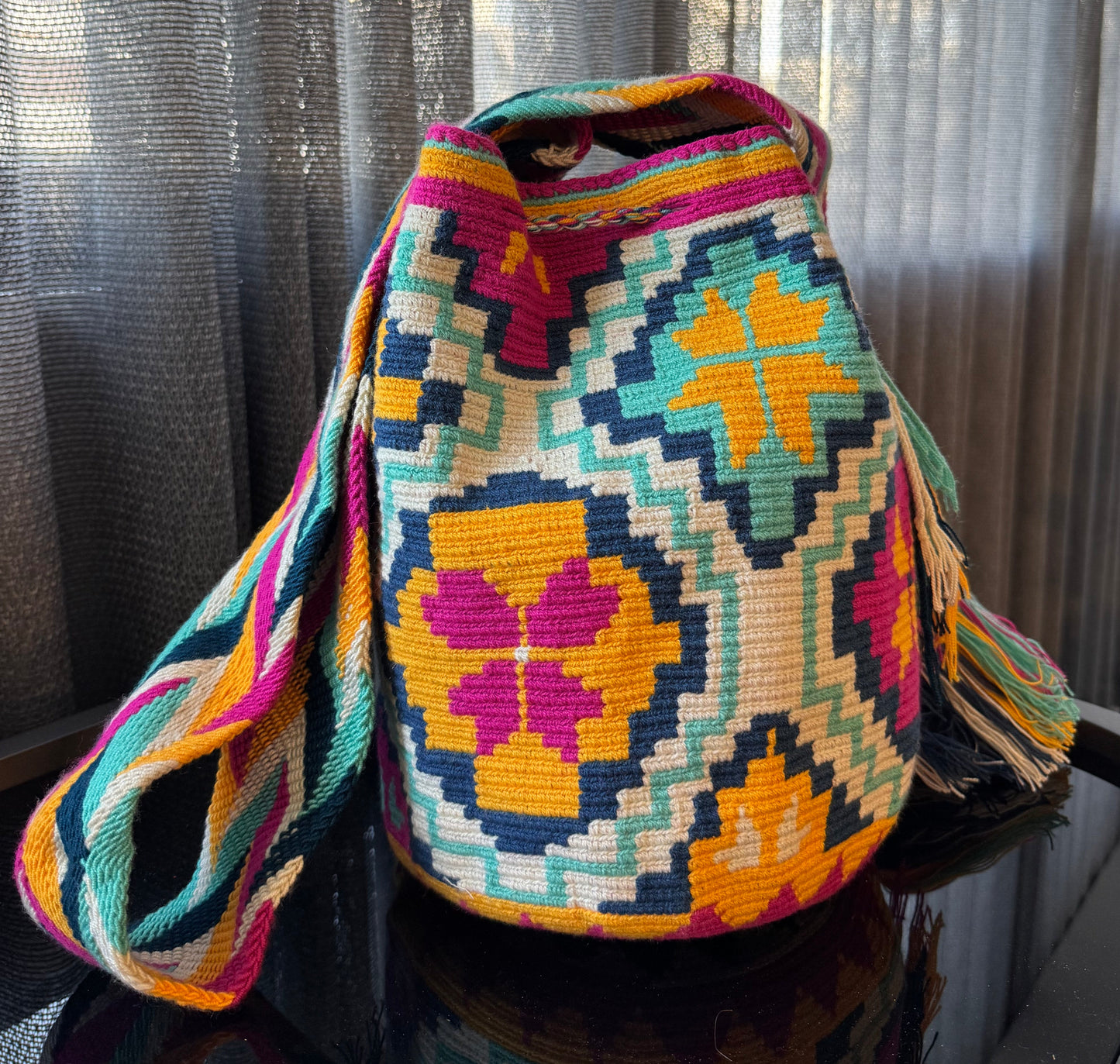 Wayuu Bag Flower Pattern