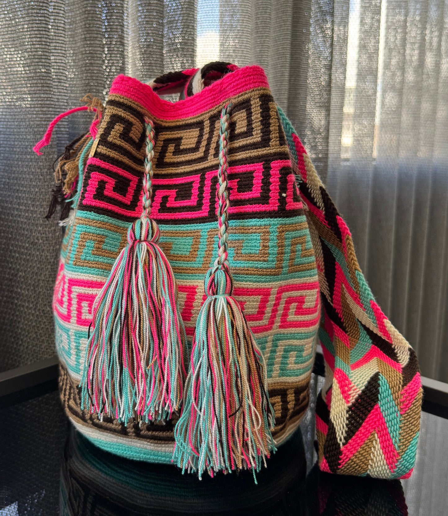 Wayuu Bag Greek Pattern