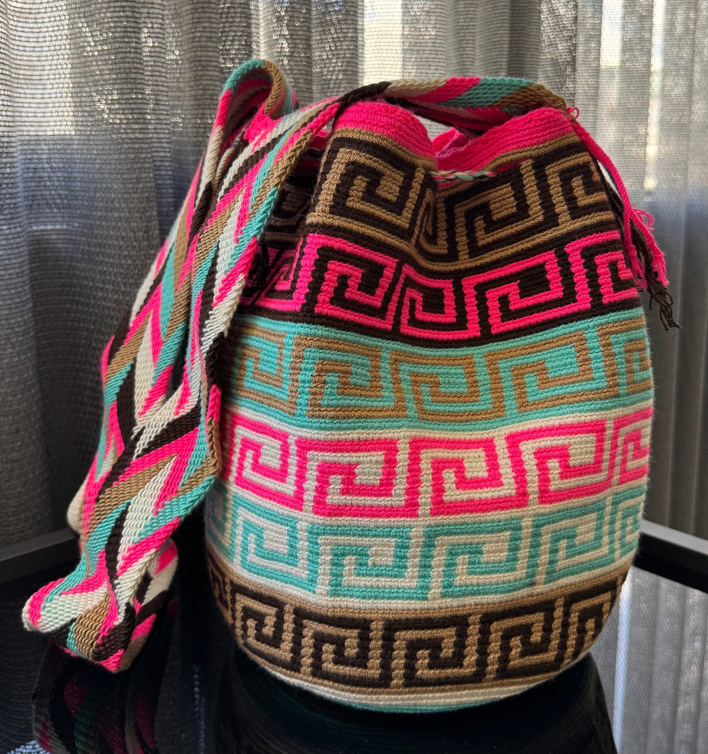 Wayuu Bag Greek Pattern