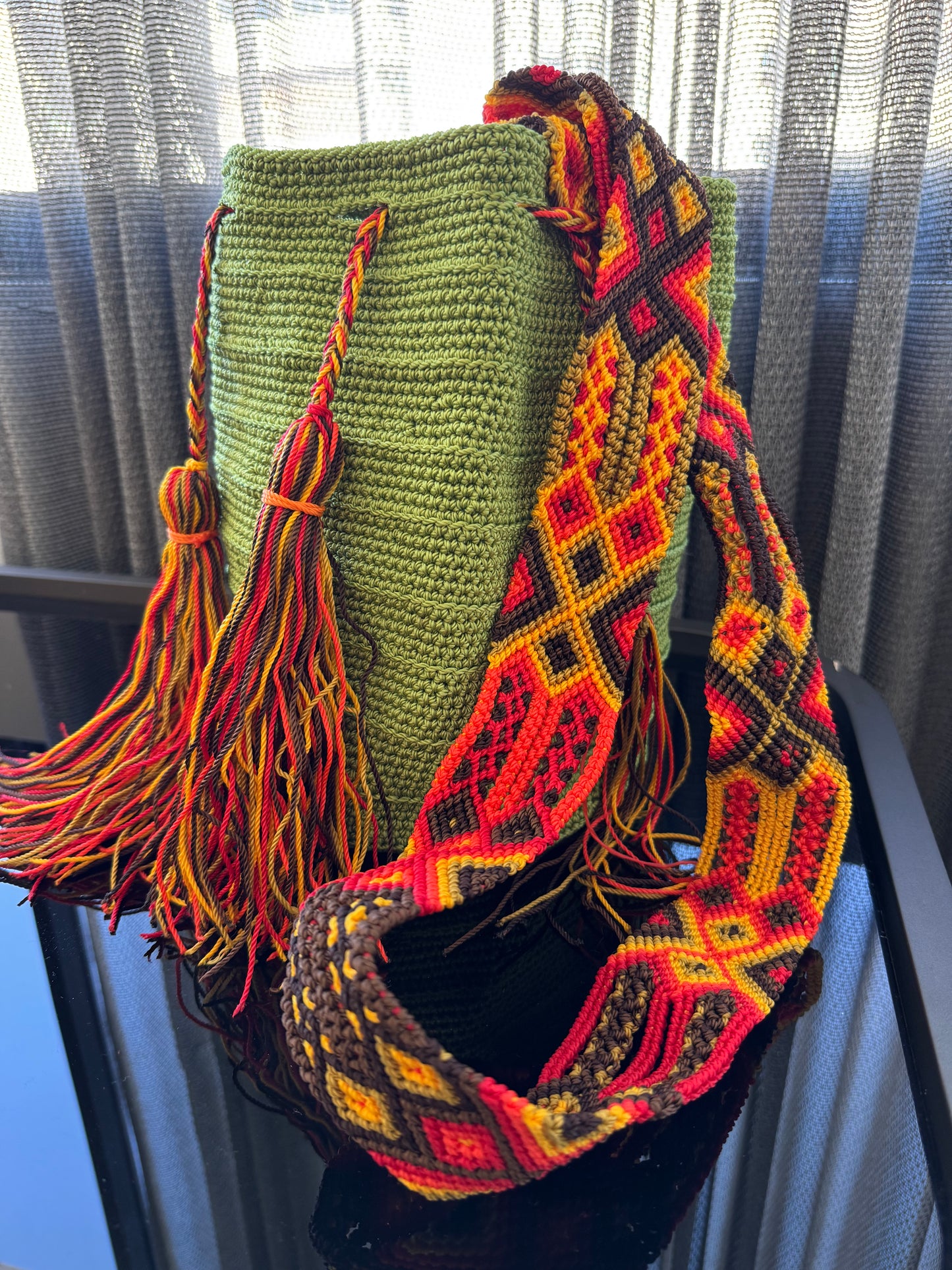 Wayuu Bag Mexican Version in Light Green