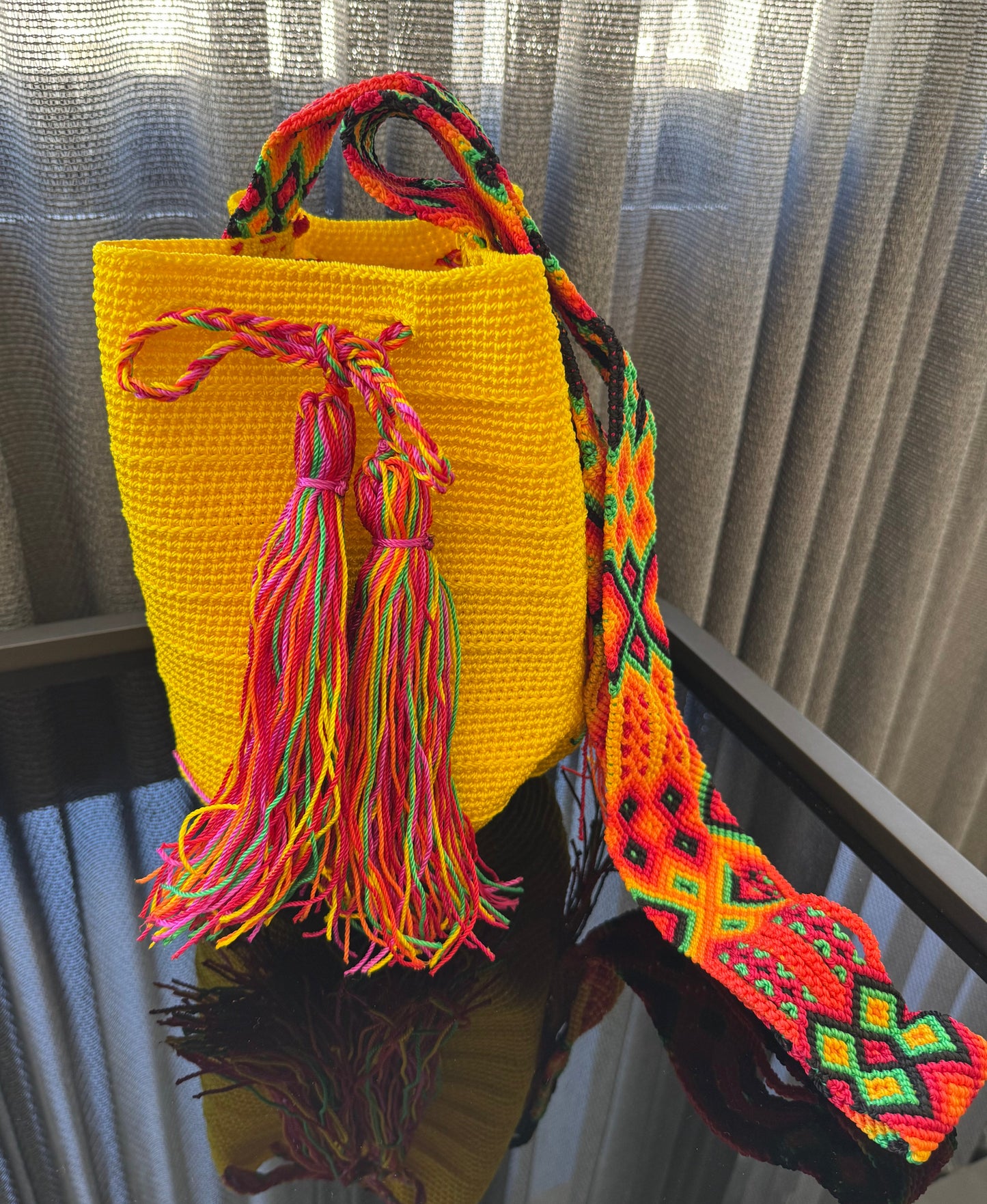 Wayuu Bag Mexican Version in Yellow