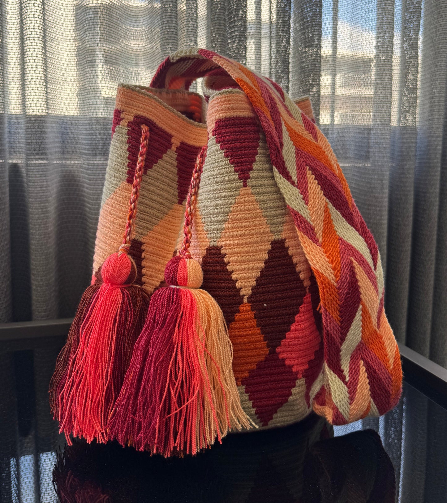 Wayuu Bag Rose Pattern