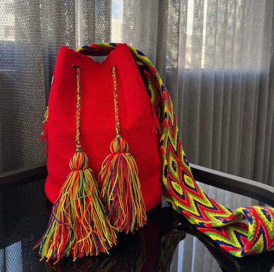 Wayuu Bag Bright Red