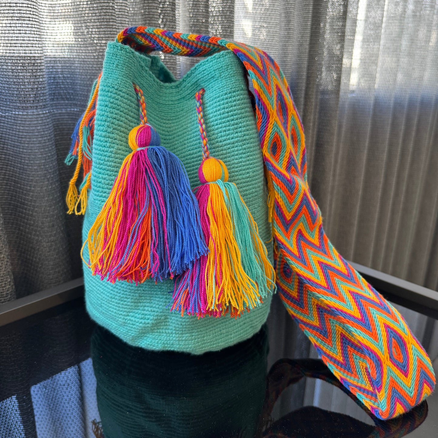 Wayuu Bag Turquoise